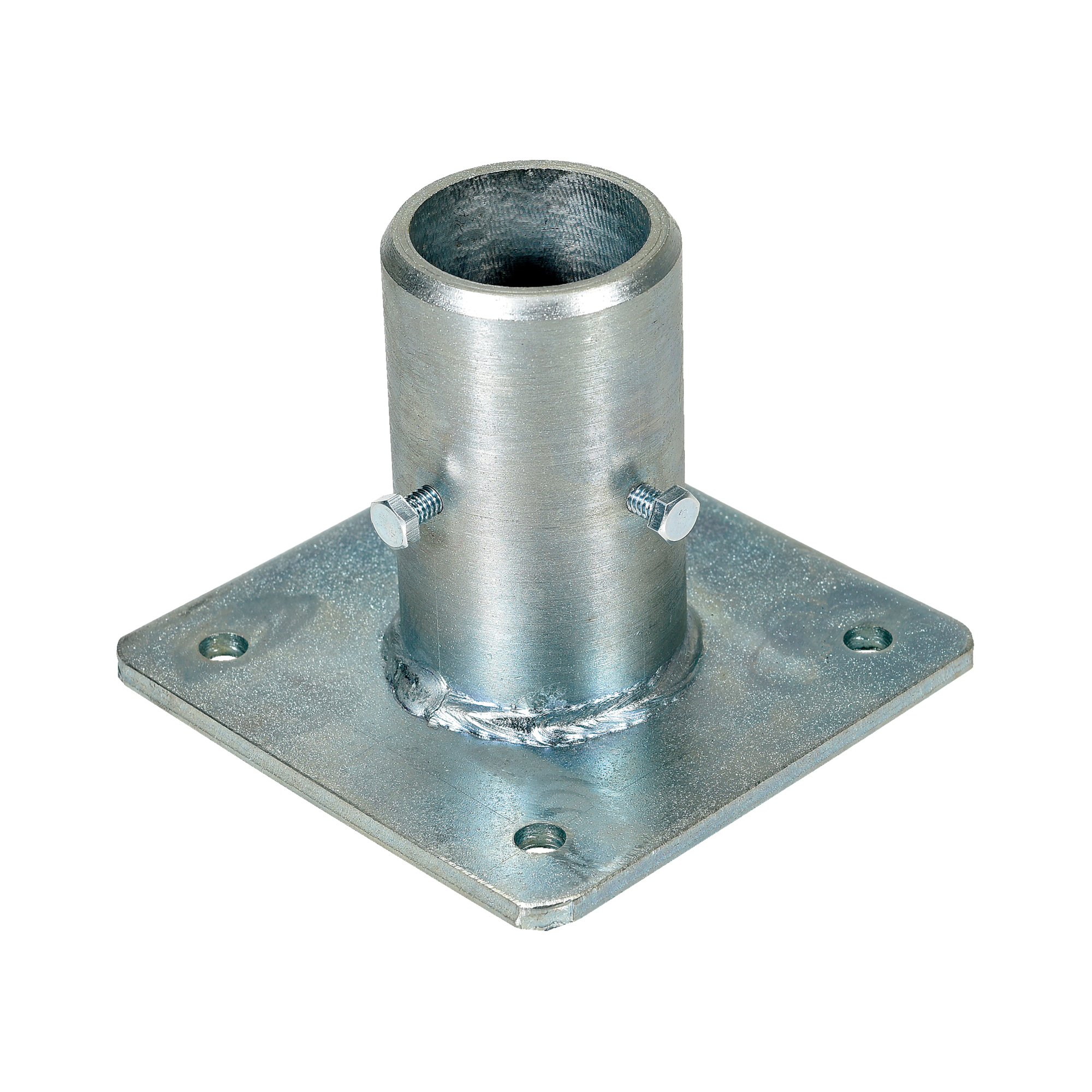 Vestil Single Socket Without Toeboard - 5in. Length, Steel, Galvanized Finish, Model# VDKR-W-101